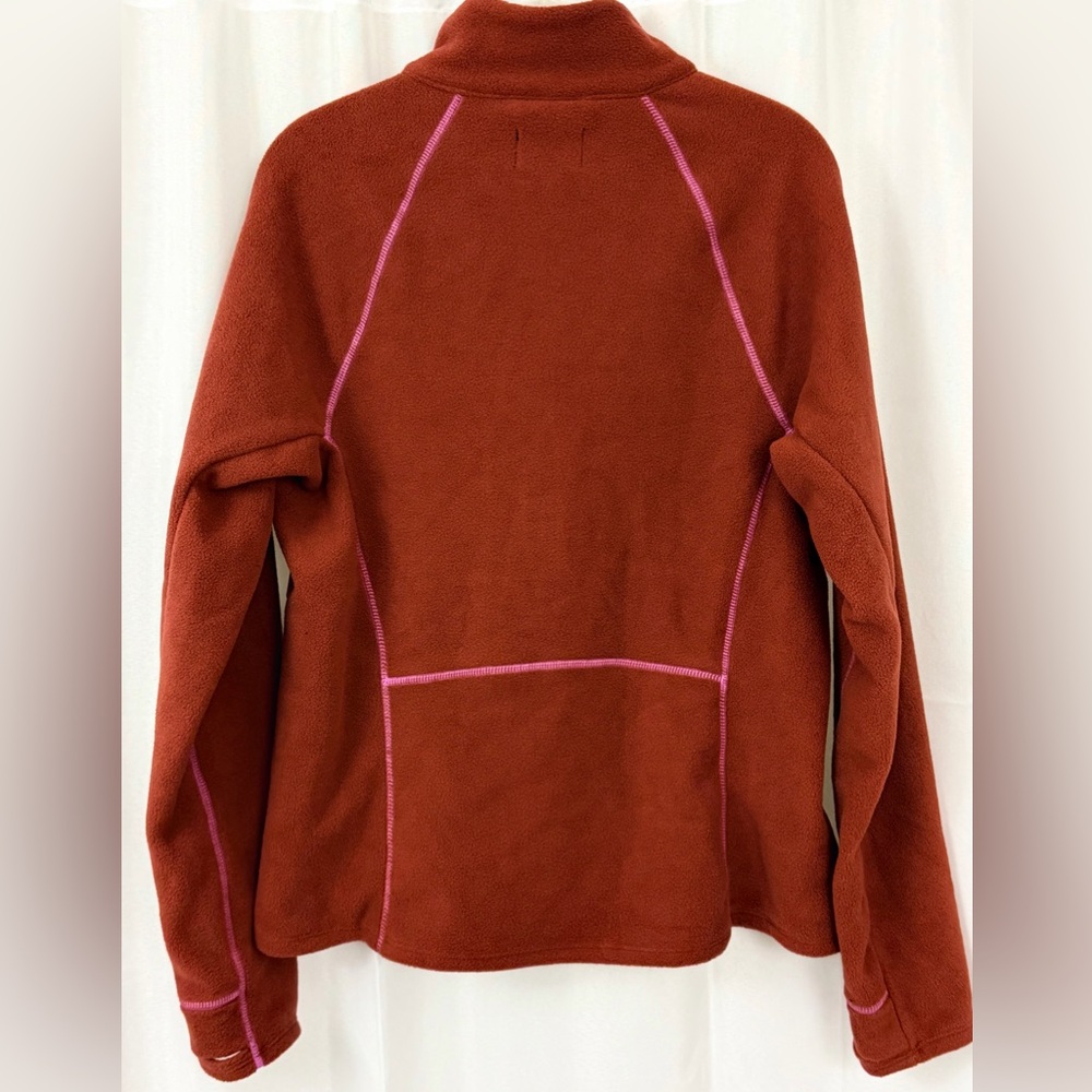 Bass Outdoor Half Zip Pull Over Fleece with Thumbholes Burnt Henna Medium NWT - Picture 5 of 9